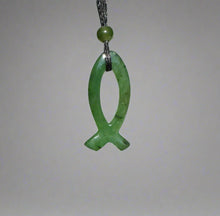 Load image into Gallery viewer, Jade Ichthys Pendant, 30mm
