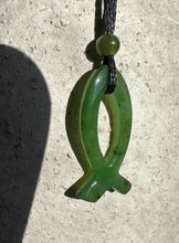 Load image into Gallery viewer, Jade Ichthys Pendant, 30mm
