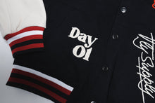 Load image into Gallery viewer, Manifest Varsity Jacket (Black)
