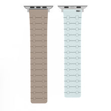 Load image into Gallery viewer, Color - blocking magnetic silicone apple watch strap

