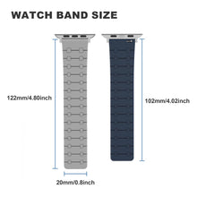Load image into Gallery viewer, Color - blocking magnetic silicone apple watch strap
