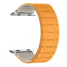 Load image into Gallery viewer, Color - blocking magnetic silicone apple watch strap
