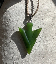 Load image into Gallery viewer, Canadian Jade Arrow Pendant, 31mm
