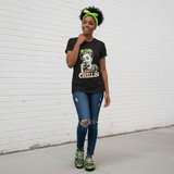 Unisex garment-dyed 'Just Chillin' graphic t-shirt in vintage-style colors