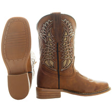 Load image into Gallery viewer, Kids&#39; Tan Country Boots | Everyday Western Boots for Kids (K3007RU)
