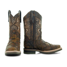Load image into Gallery viewer, Soto Boots Kids Pirarucu Print Cowboy Boots K4008
