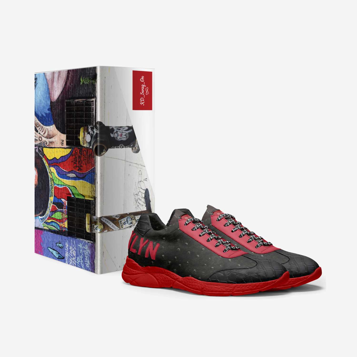 Low-cut Italian leather sneaker with embossed lettering on the heel and chunky rubber sole