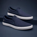 Vertex Tonal Tessellation Slip-On Shoe Slip-On Shoe in off-white with charcoal geometric Vertex menswear design
