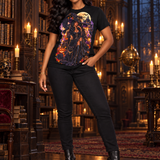 Rich & Rich Midnight Coven Queen Halloween Women's Black T-Shirt