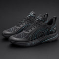 Vertex Vector Orbit Sneaker in black with signal orange geometric Vertex menswear design