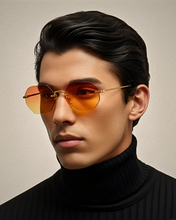 Load image into Gallery viewer, Liam Bruler Hexagon Frameless Sunglasses
