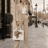 Rich and Rich Portrait Women's Beige Tote Bag