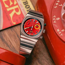 Load image into Gallery viewer, Men’s Sports Mechanical Watch - Silver/Red/Blue Steel Automatic
