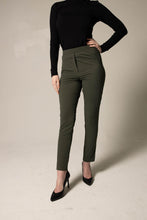 Load image into Gallery viewer, Olive Skinny Pants Womens Trousers
