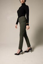 Load image into Gallery viewer, Olive Skinny Pants Womens Trousers
