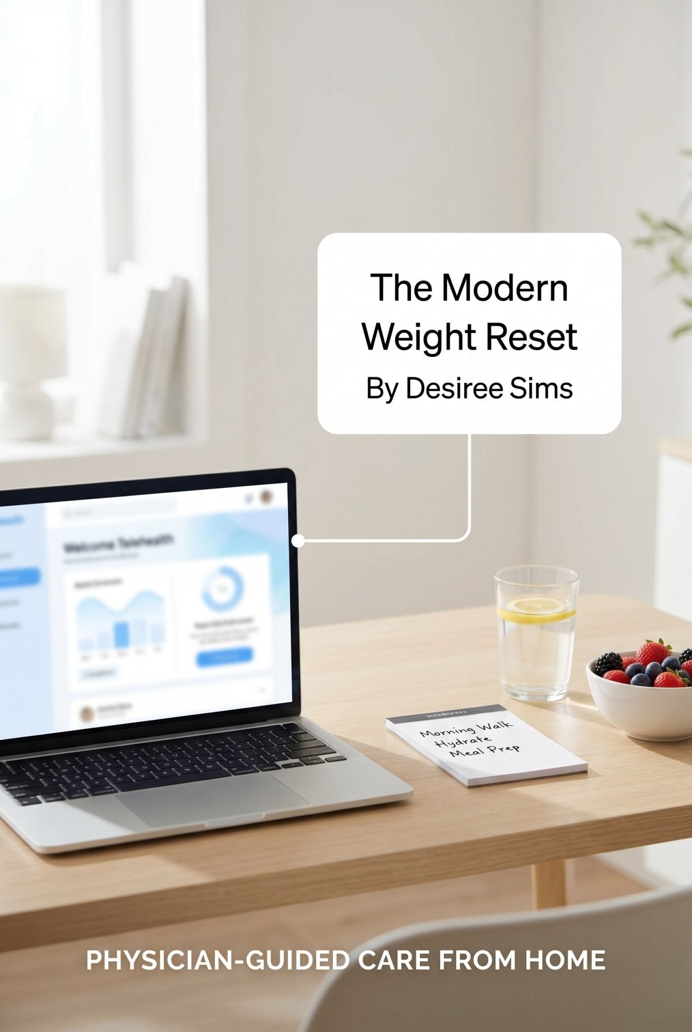 Book cover for The Modern Weight Reset by Desiree Sims, exploring modern wellness and telehealth themes — additional view 45