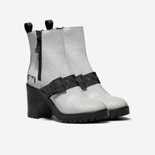 Load image into Gallery viewer, Rich and Rich Black and White PolkaDot Zip Sporty Boot
