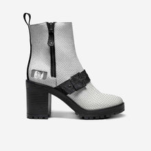 Load image into Gallery viewer, Rich and Rich Black and White PolkaDot Zip Sporty Boot
