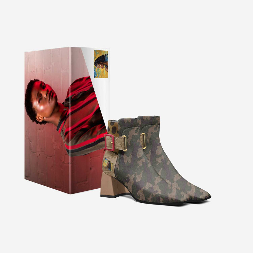 Rich and Rich Pretty Luiiloviie Luxe Heel Belt High Top Womens Boot