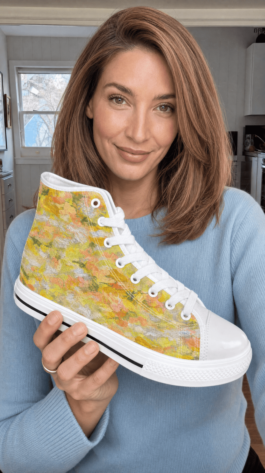 Rich and Rich Golden Muse Women's High-Top Sneakers - Rich and Rich Homeopportunities