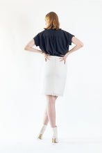 Load image into Gallery viewer, Luxe White Mini Tweed Skirt – Women’s Chic Mini Skirt
