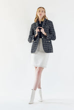 Load image into Gallery viewer, Luxe White Mini Tweed Skirt – Women’s Chic Mini Skirt
