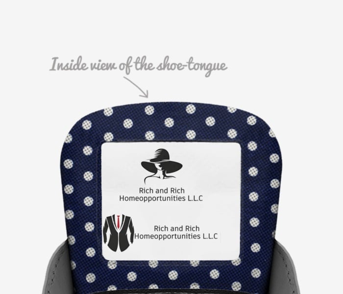 Rich and Rich R&RHBlueRoses Metal Urban Blue Low Top Designer Women's Sneaker