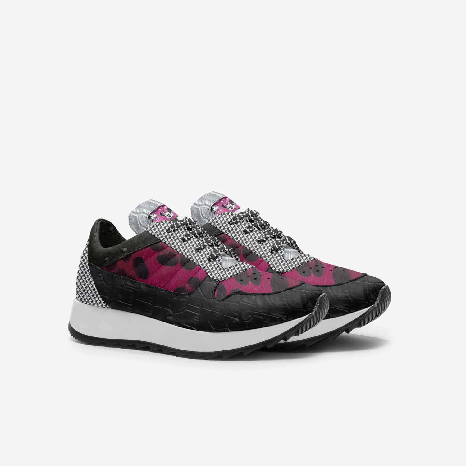 R&RH Girls Classic Runner pink and black sneaker for kids by Desiree Sims