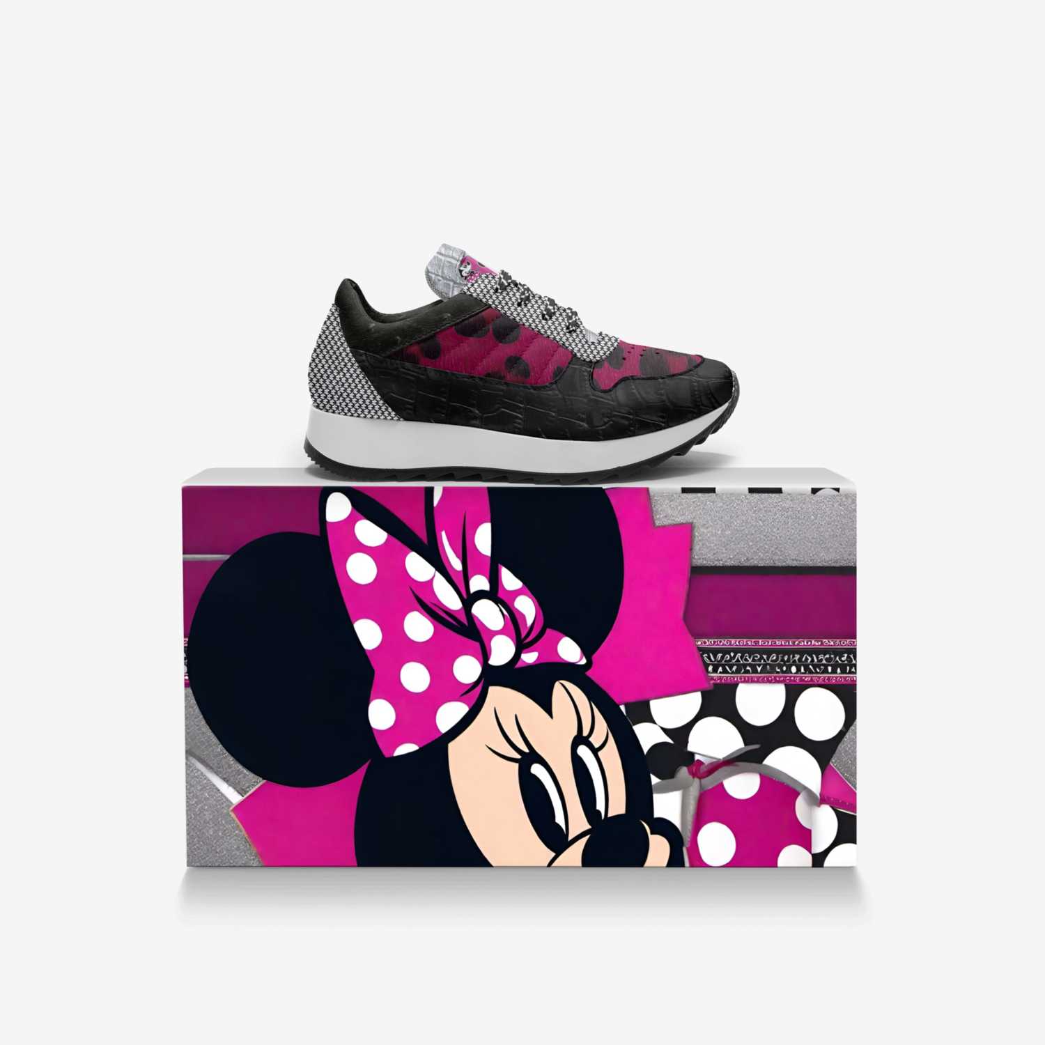 R&RH Girls Classic Runner pink and black sneaker for kids by Desiree Sims