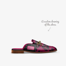 Load image into Gallery viewer, R_RH unique rich magenta slipper design - Rich and Rich Homeopportunities 
