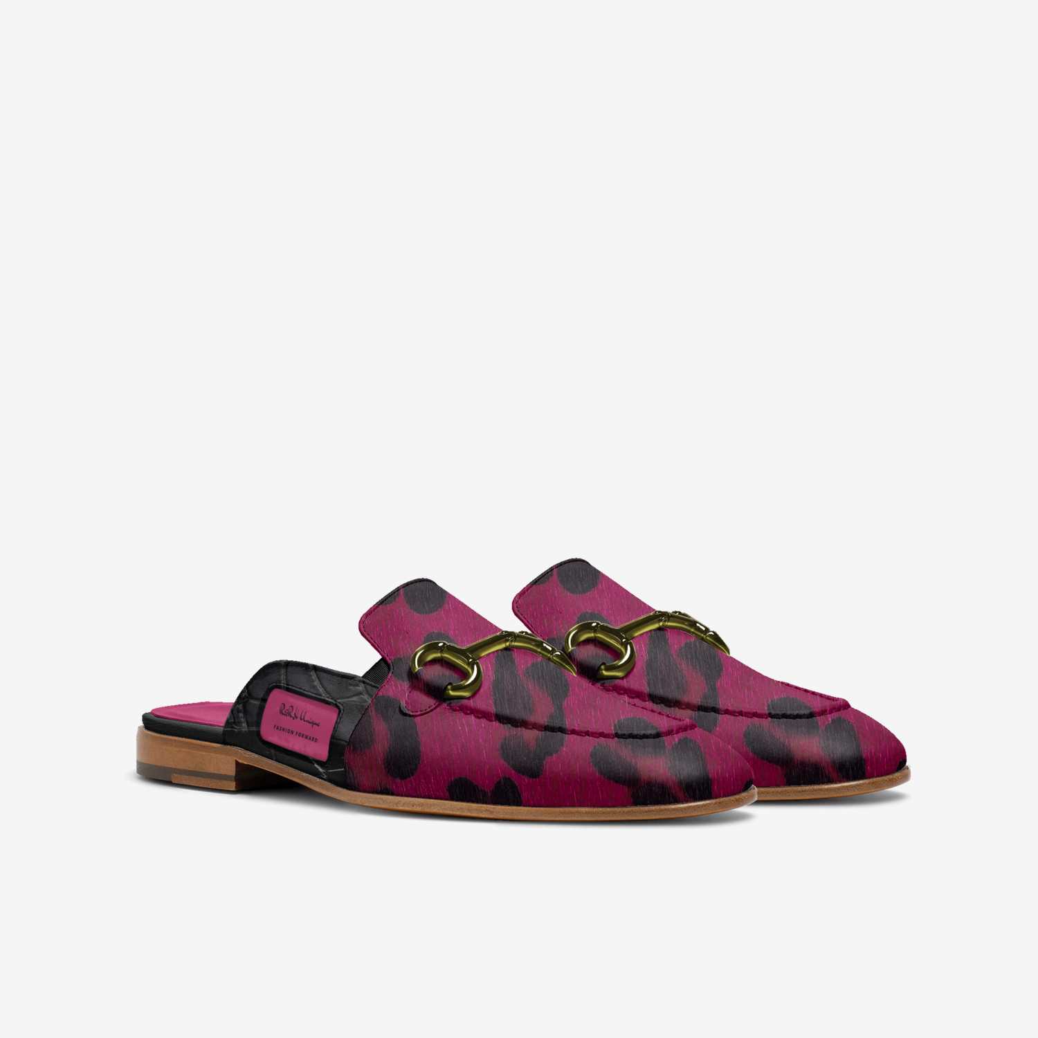 R&RH Unique Magenta Slip-On Women's Loafer handcrafted Italian leather shoe