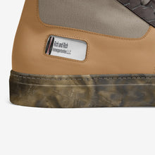 Load image into Gallery viewer, R&amp;RH Biz Extra Large High-Top Camo Brown Unisex Sneaker
