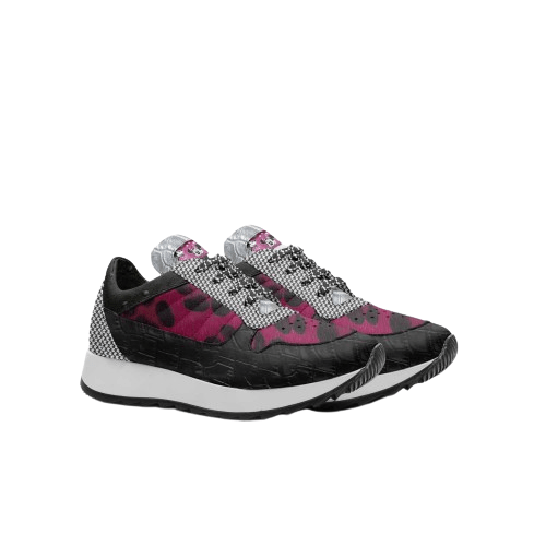 R&RH Girls Classic Runner pink and black sneaker for kids by Desiree Sims
