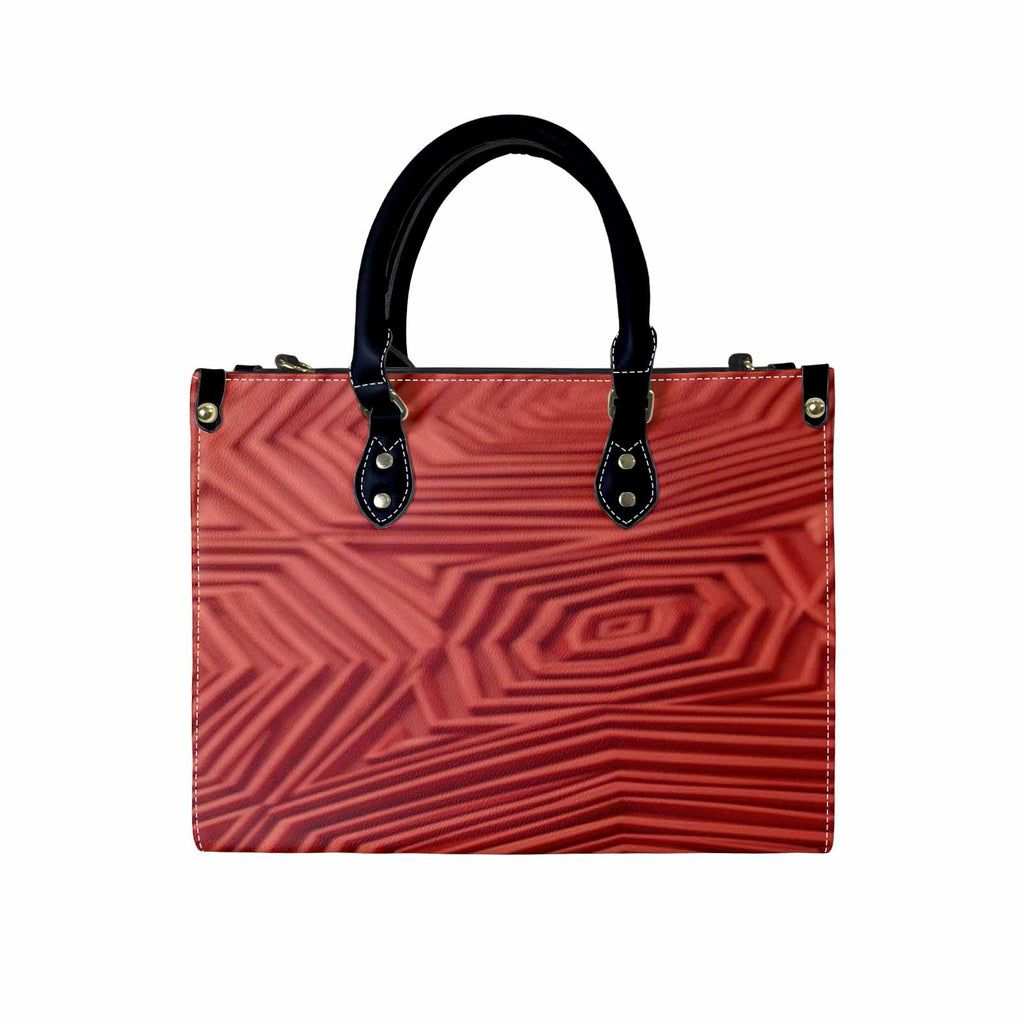 Rich and Rich Red Print Graphic Designer Women's Medium Size Handbag