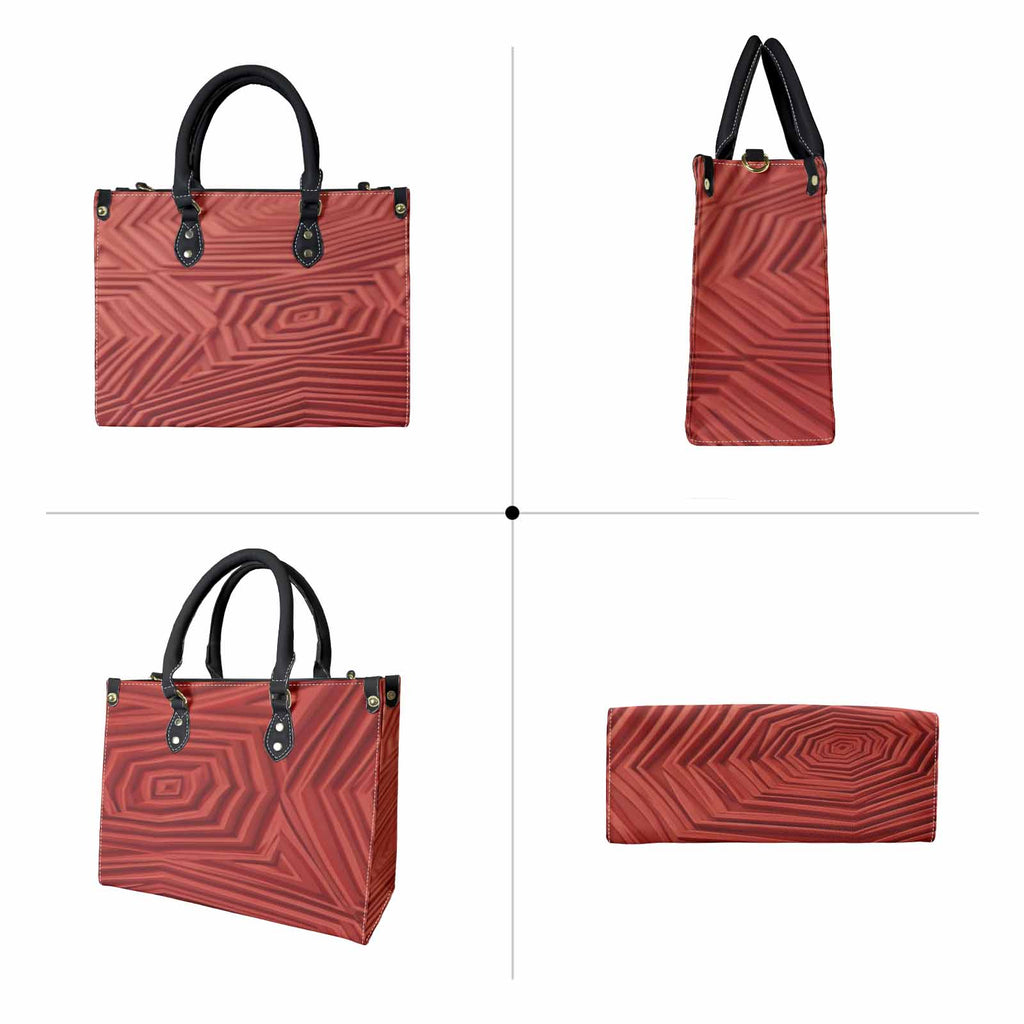 Rich and Rich Red Print Graphic Designer Women's Medium Size Handbag