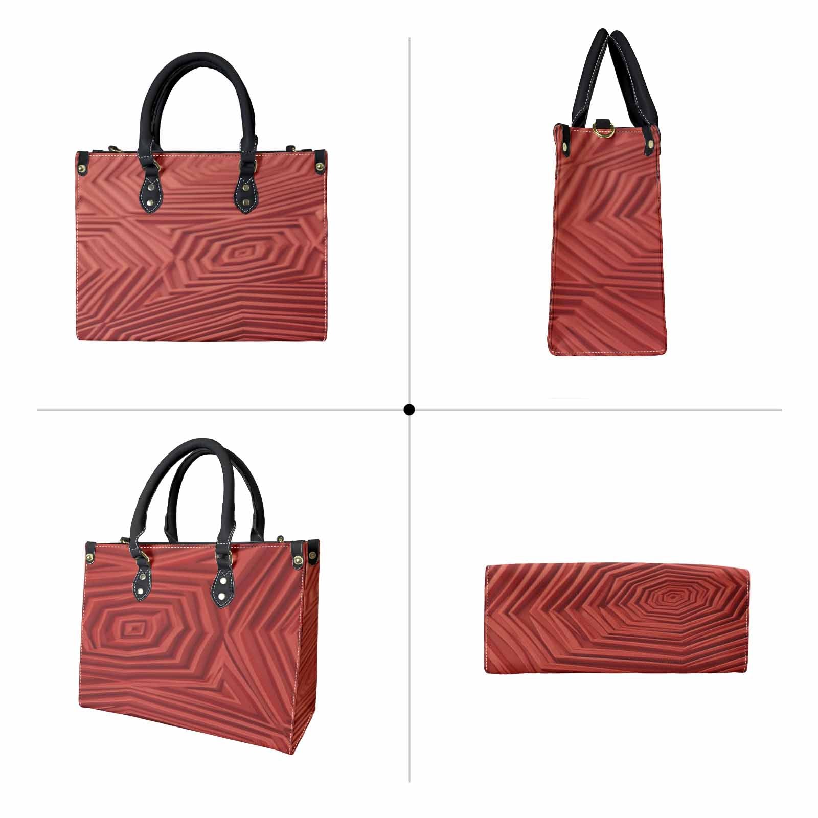 Rich and Rich Red Print Graphic Designer Women's Medium Size Handbag