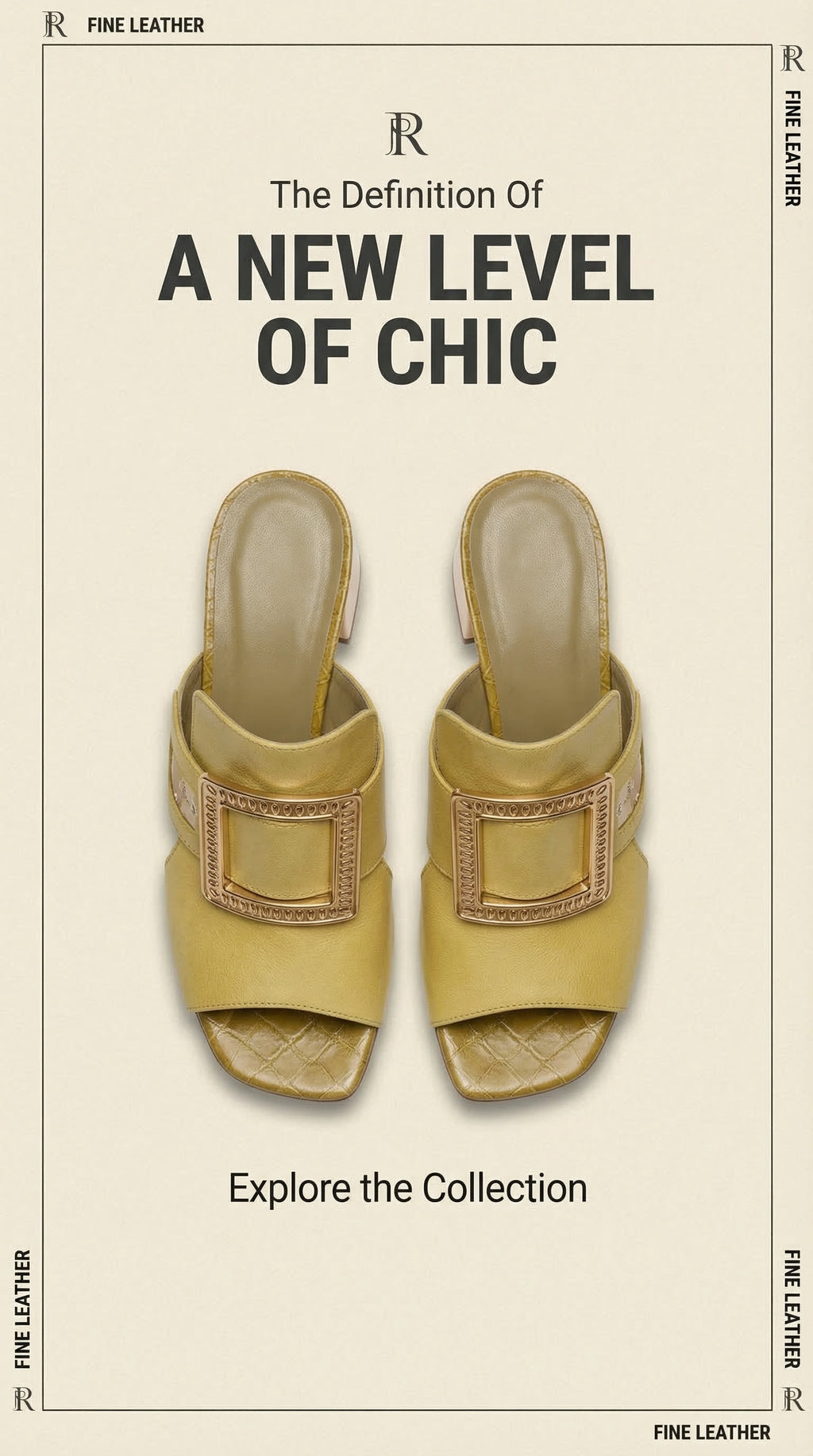 Rich and Rich YellowTea Women's Yellow Gold Sandals