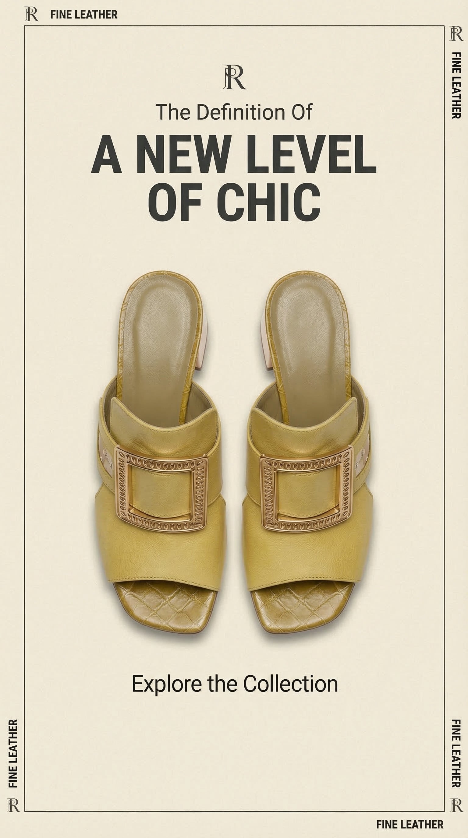 Rich and Rich YellowTea Women's Yellow Gold Sandals