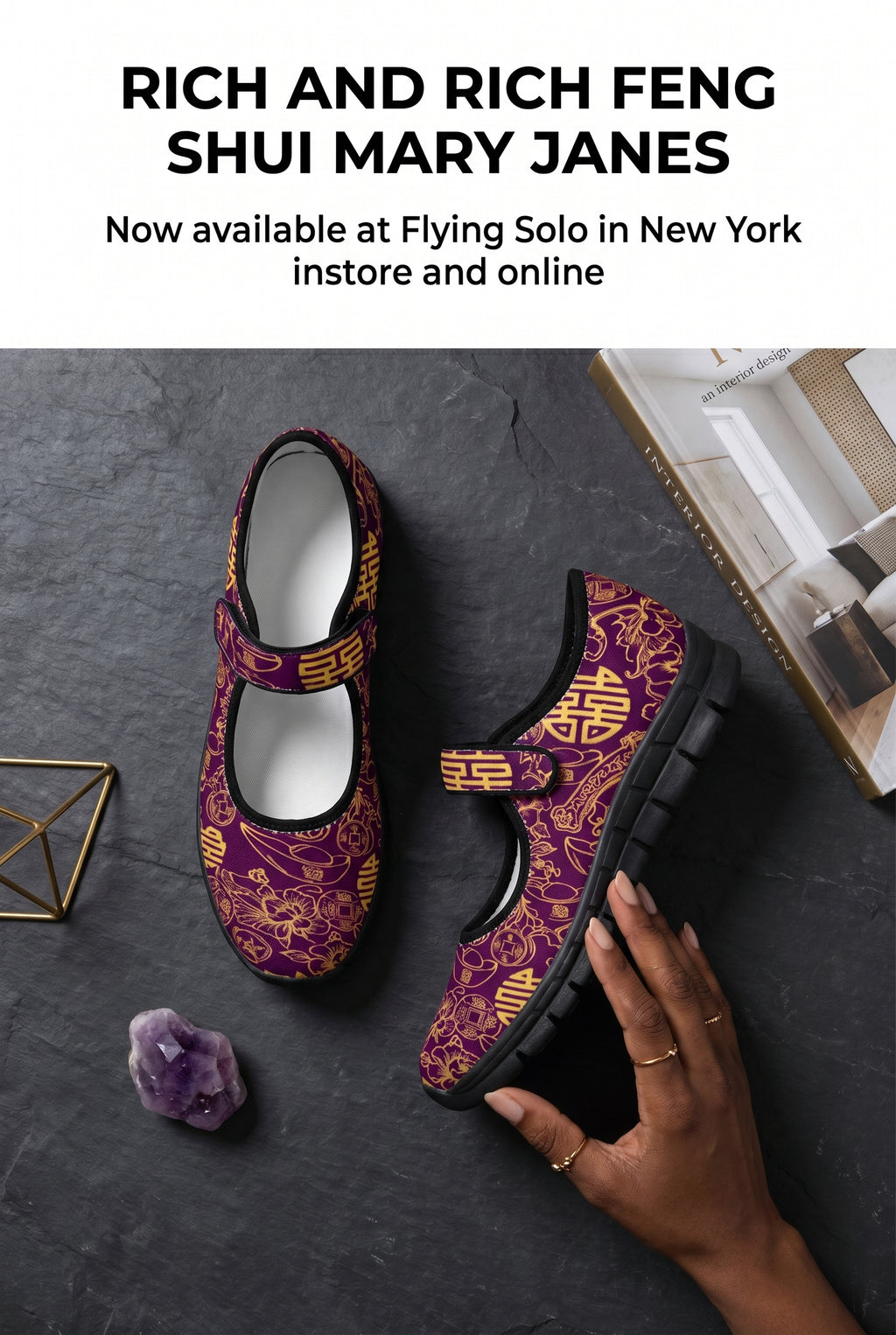 Rich and Rich Purple Feng Shui Women’s Mary Jane’s