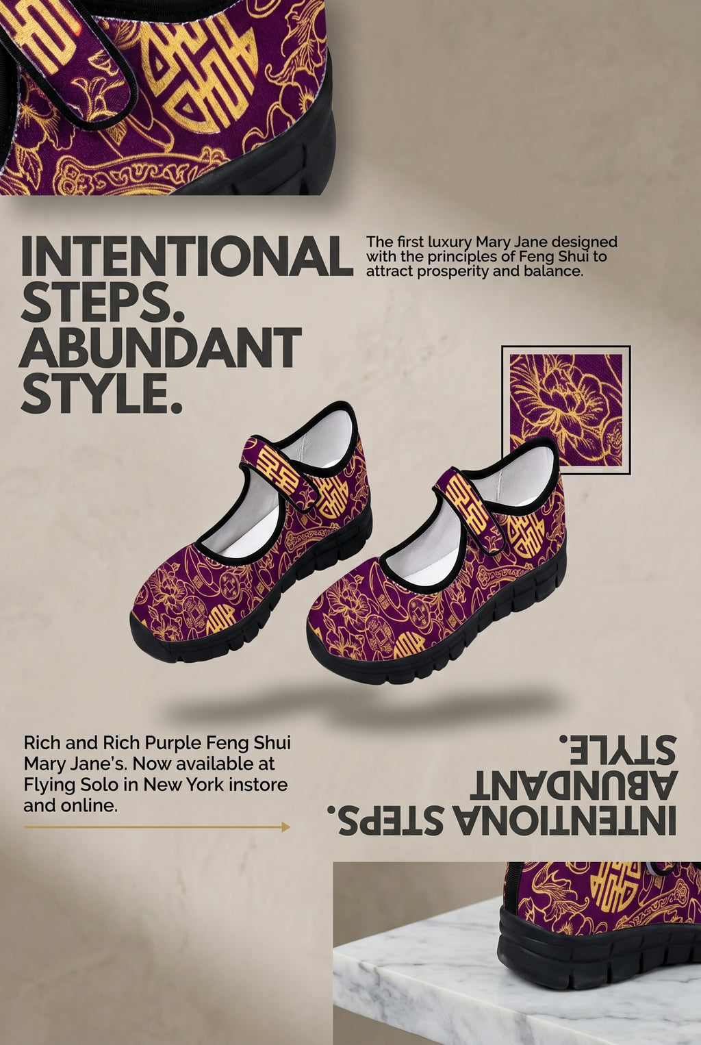 Rich and Rich Purple Feng Shui Women’s Mary Jane’s
