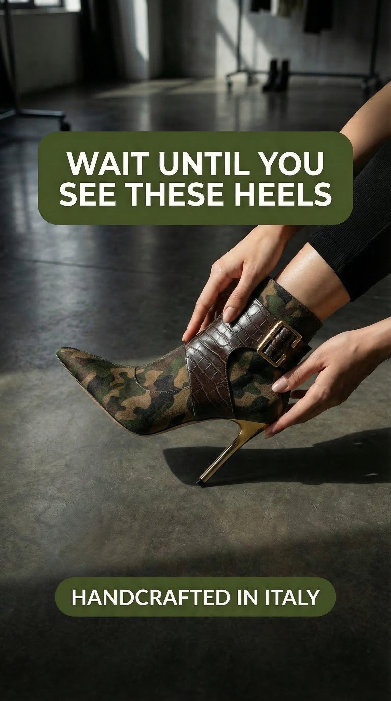 Rich and Rich Conchita Camo Future Women's Stiletto