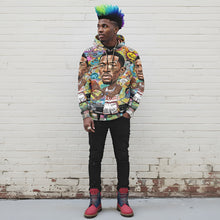 Load image into Gallery viewer, Rich and Rich Multicolor Basketball Man Caricature Men&#39;s Hoodie
