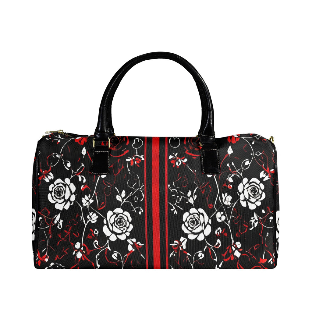 Rich and Rich 1200D nylon travel bag with PU leather handles and adjustable shoulder strap