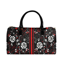 Load image into Gallery viewer, Rich and Rich White Roses Rich and Rich 1200D Nylon Travel Bag with PU Leather Handles - Rich and Rich Homeopportunities
