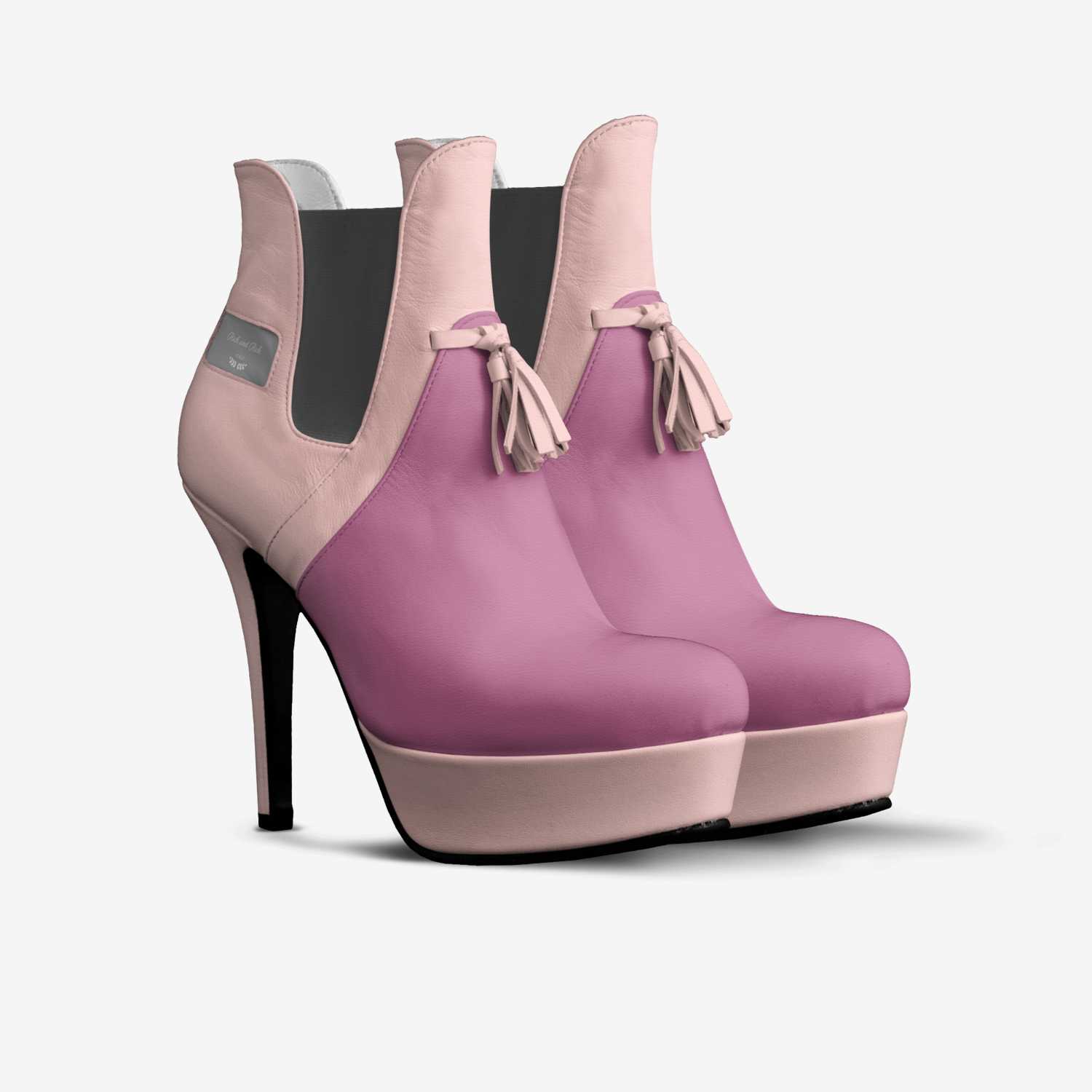 Platform pump with decorative tassel detail and raised platform, handcrafted in Italy — additional view 6