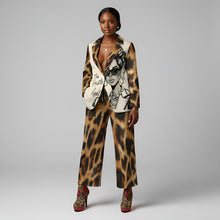 Load image into Gallery viewer, Rich and Rich Animal Print Brown Women’s Wide-Leg Pants
