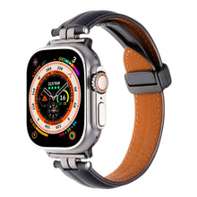 Load image into Gallery viewer, Professional Magnetic Leather Band for Apple Watch - Adjustable Stainless Steel Buckle, Stylish for Men &amp; Women
