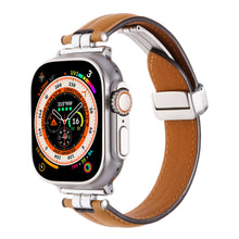 Load image into Gallery viewer, Professional Magnetic Leather Band for Apple Watch - Adjustable Stainless Steel Buckle, Stylish for Men &amp; Women
