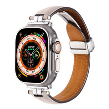 Load image into Gallery viewer, Professional Magnetic Leather Band for Apple Watch - Adjustable Stainless Steel Buckle, Stylish for Men &amp; Women
