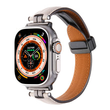 Load image into Gallery viewer, Professional Magnetic Leather Band for Apple Watch - Adjustable Stainless Steel Buckle, Stylish for Men &amp; Women
